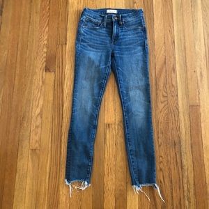 Madewell 9” high riser skinny crop